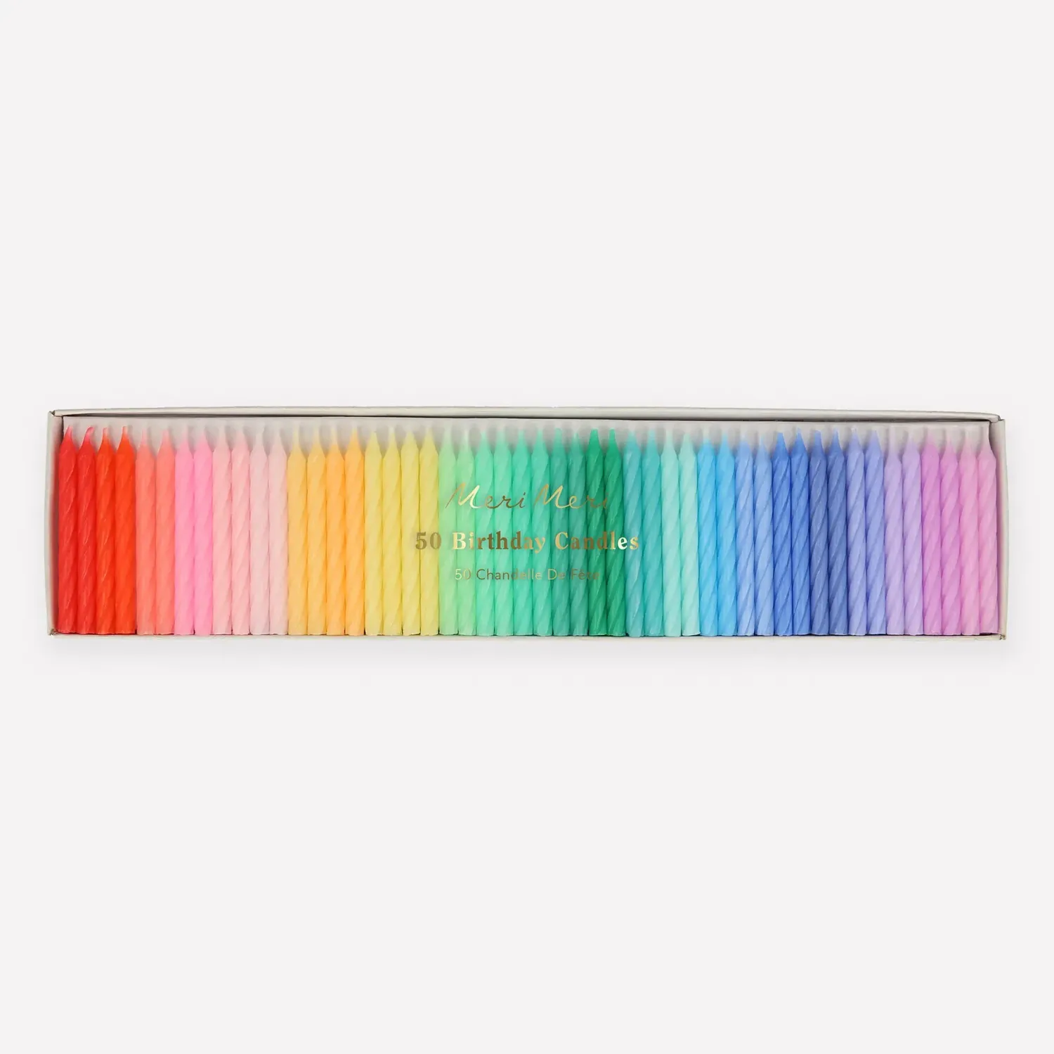 Meri Meri Rainbow Twisted Mini  Candles