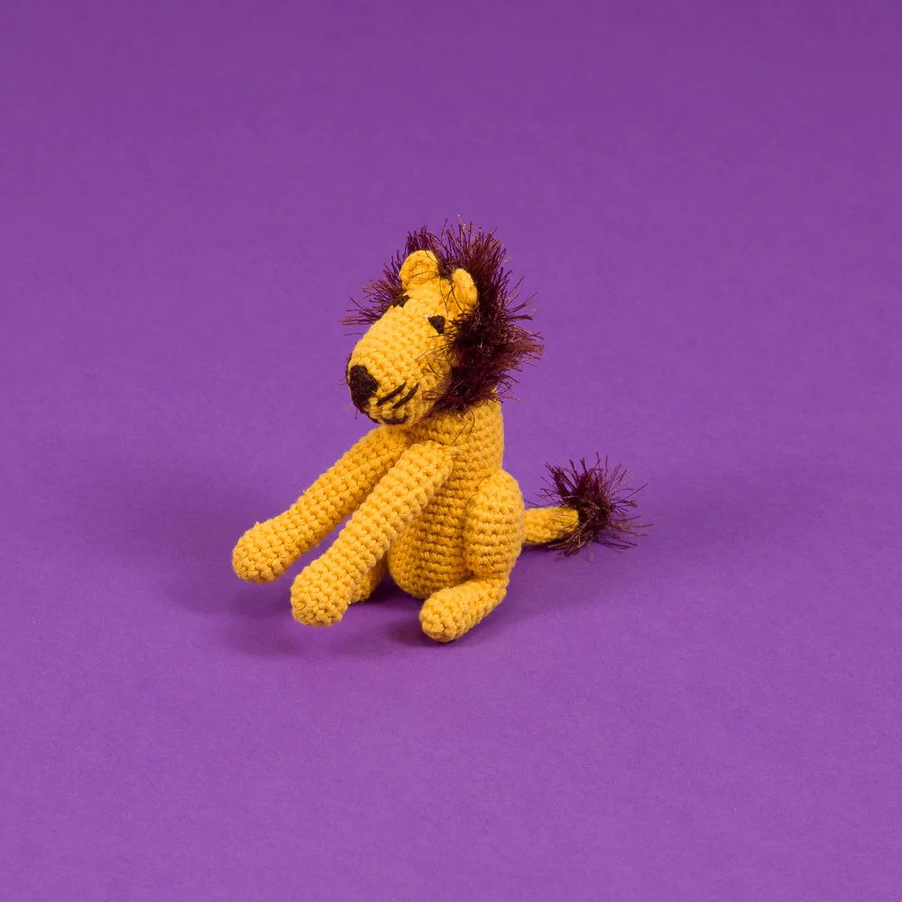 Ware of the Dog Hand Crochet Lion