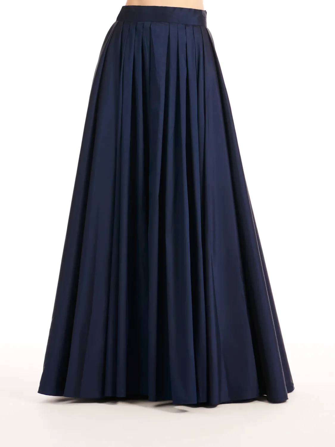 Emily Shalant Soft Taffeta Pleated Ballgown Skirt