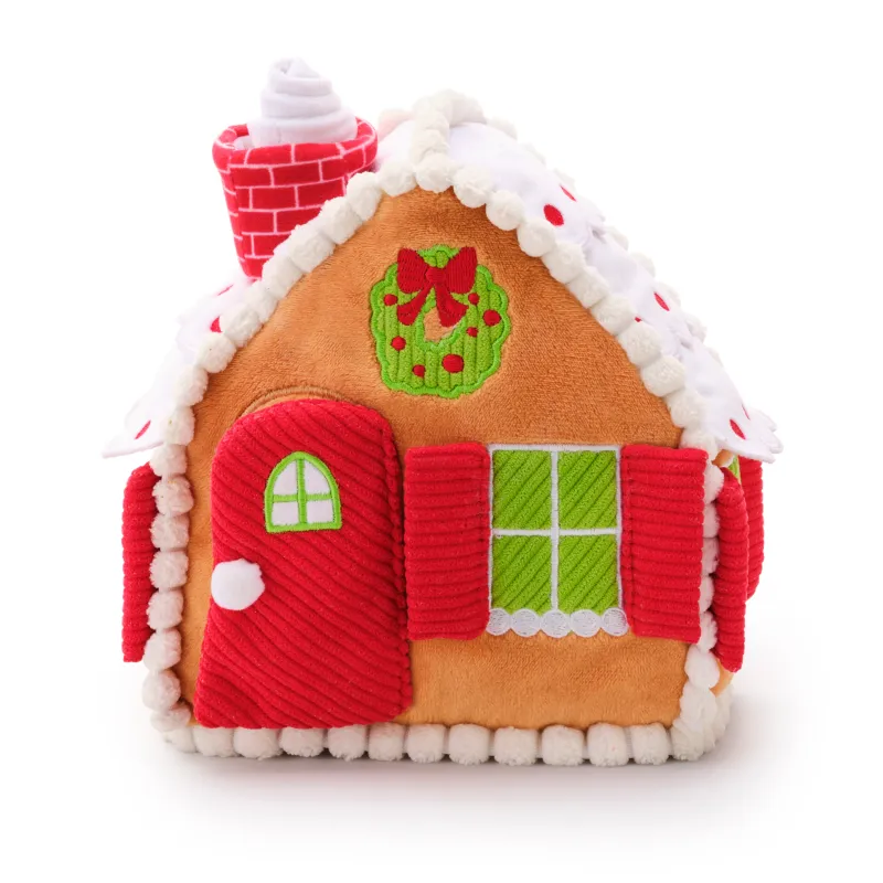 The Foggy Dog Gingerbread House Snuffle Dog Toy