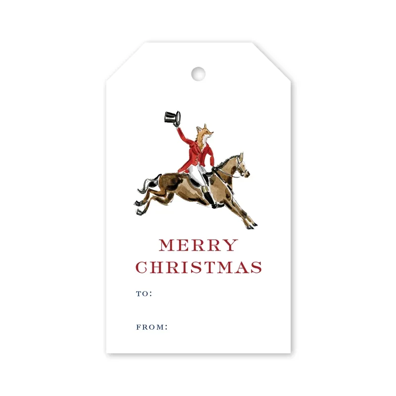 Fox Chase Gift Tag