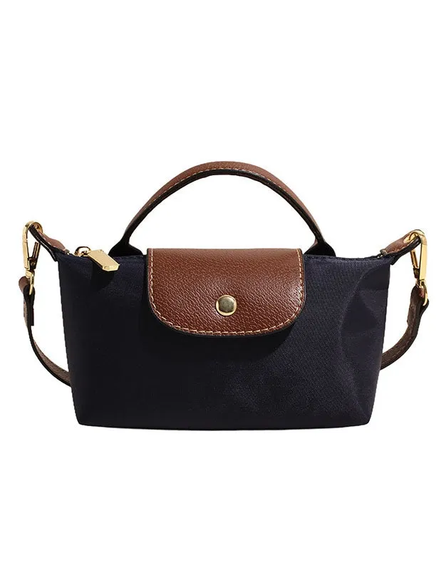 Color Block Flap Crossbody Bag