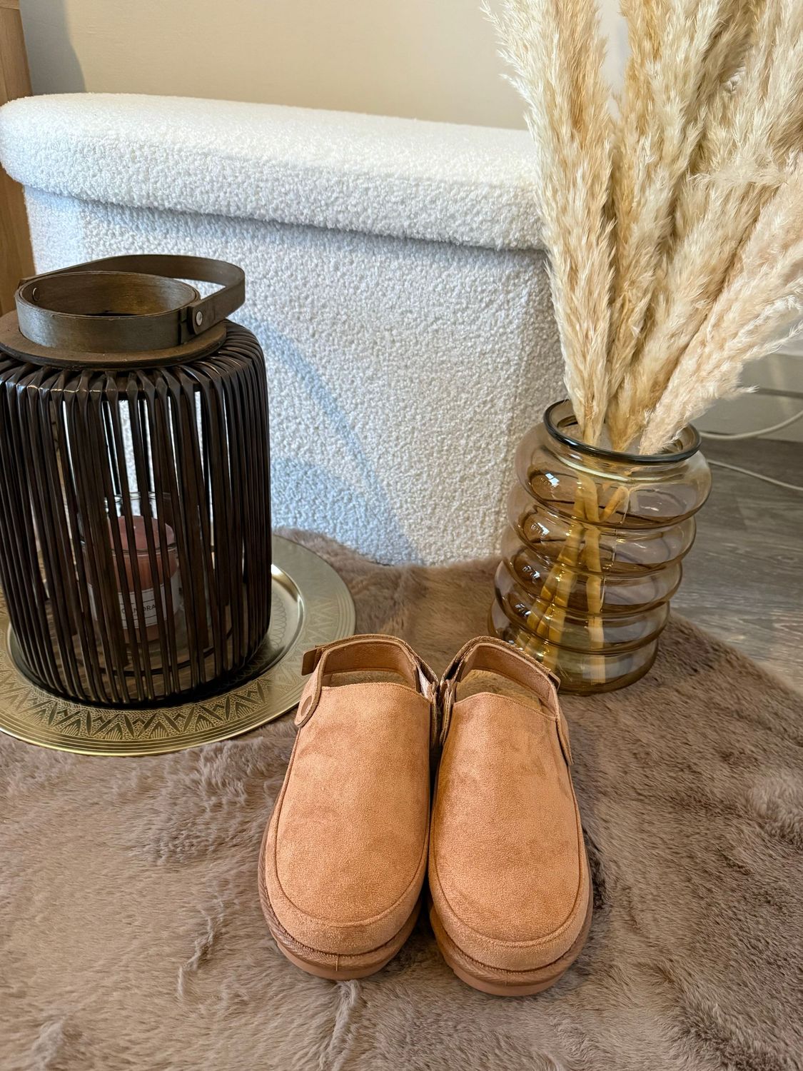 MULES FOURRÉE LIYA CAMEL