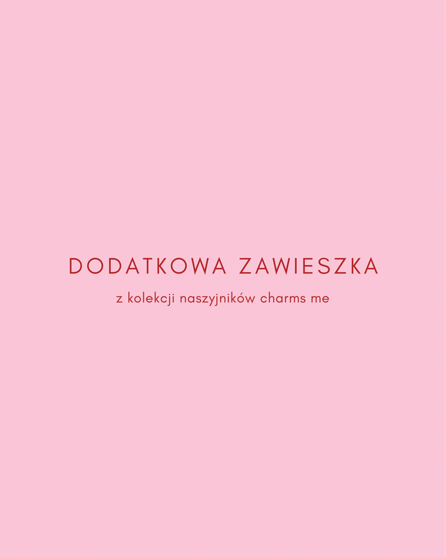 dodatkowa zawieszka do naszyjnika charms me