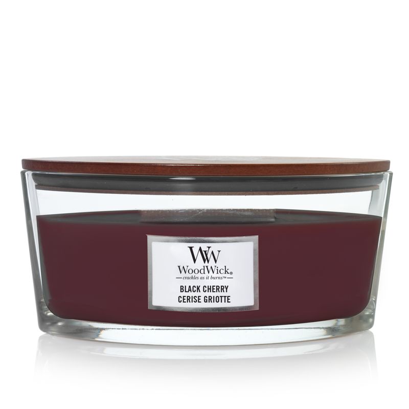 woodwick Black Cherry ellipse candle