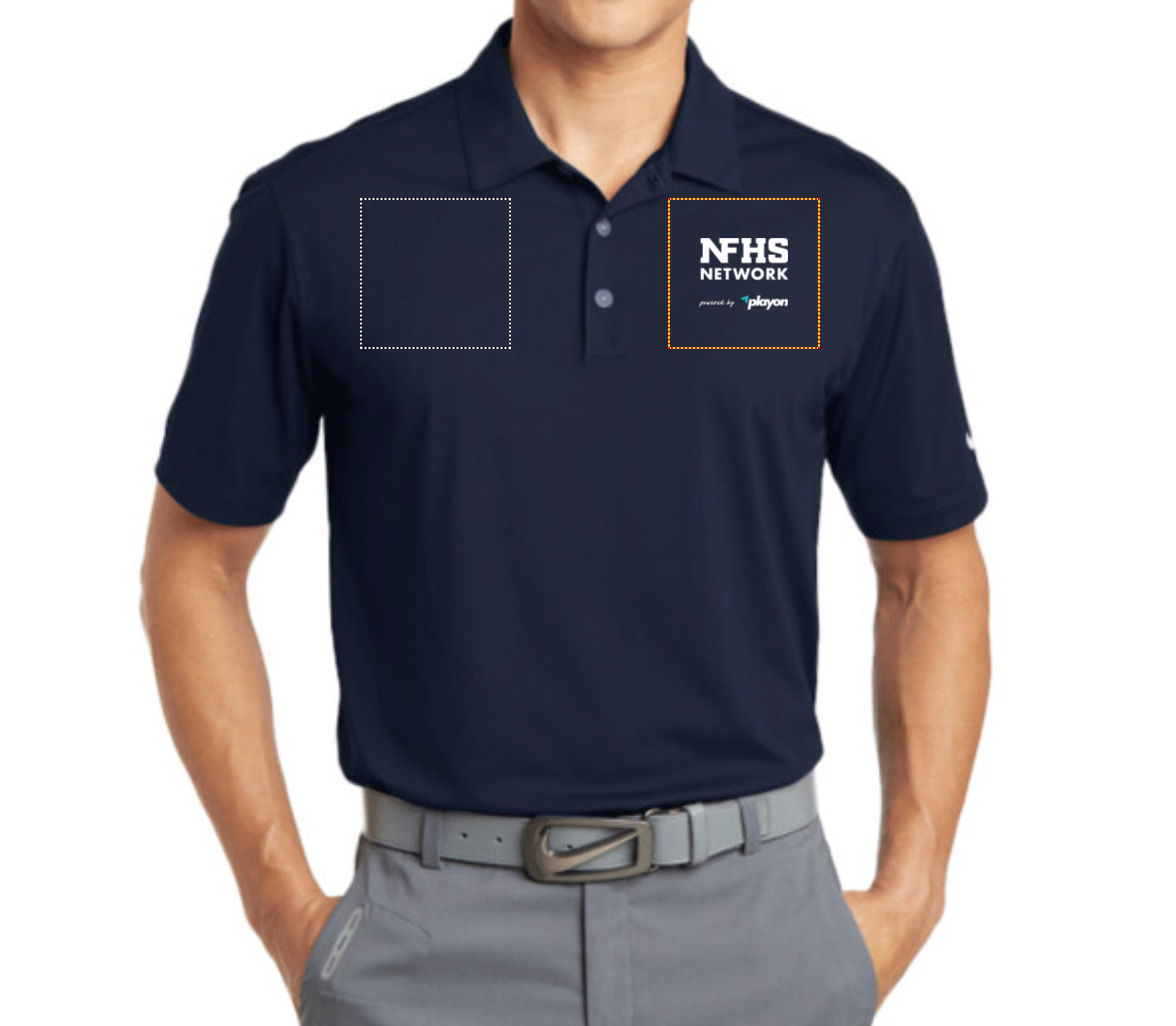 Custom Golf Dri FIT Vertical Mesh Polo 637167