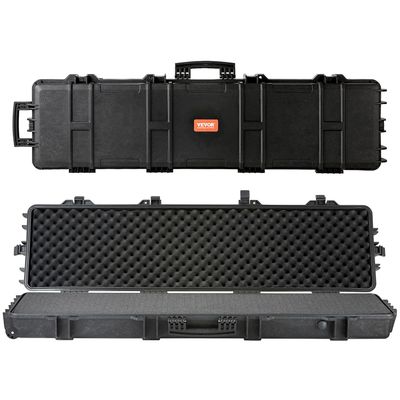 VEVOR Rifle Case, Rifle Hard Case with 3 Layers Fully-protective Foams, 50 inch Lockable Hard Gun Case with Wheels, IP67 Waterproof &amp; Crushproof