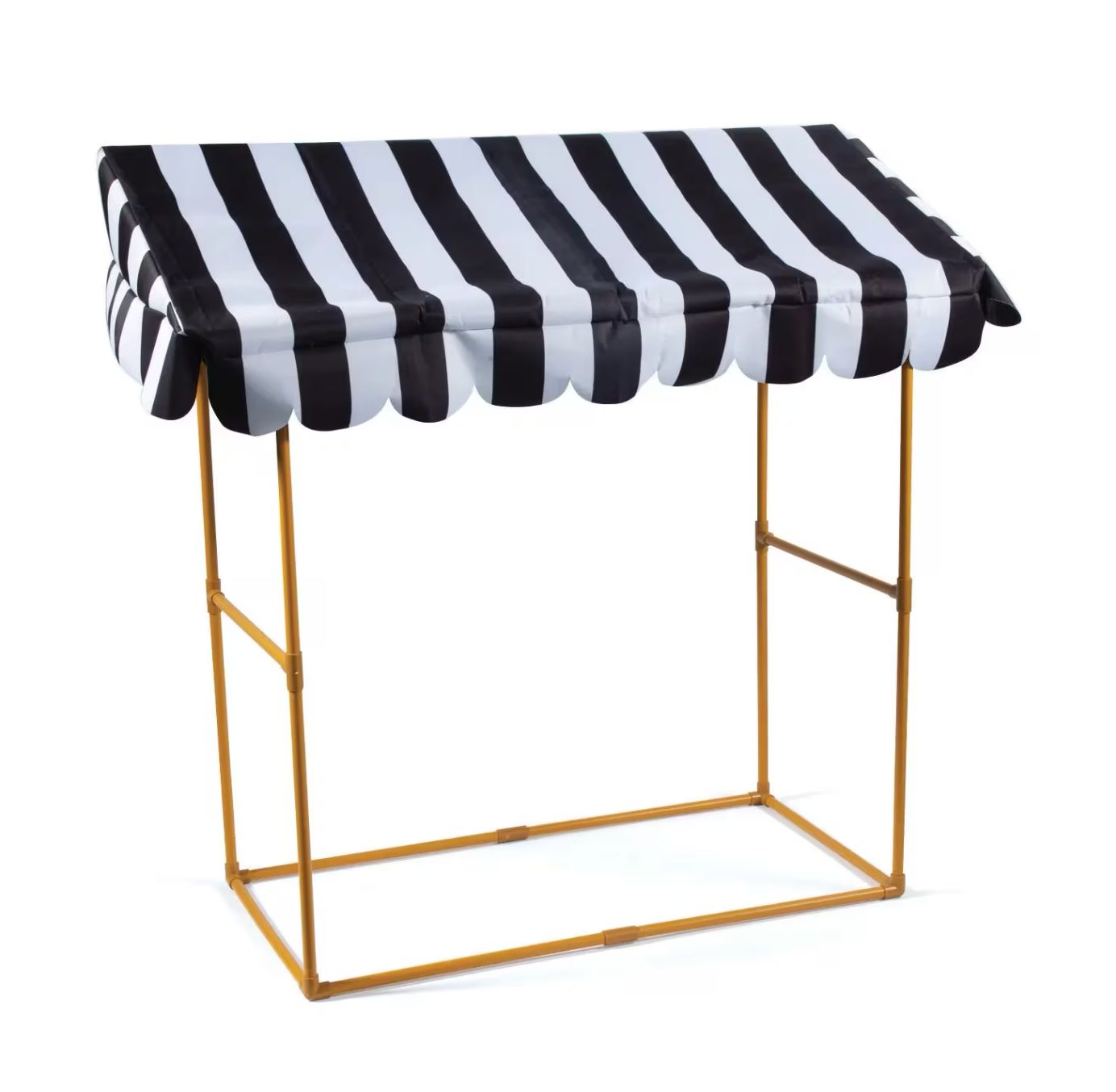 42 1/4" x 54" Two-Color Striped Tabletop Hut with Frame - 2 Pc.