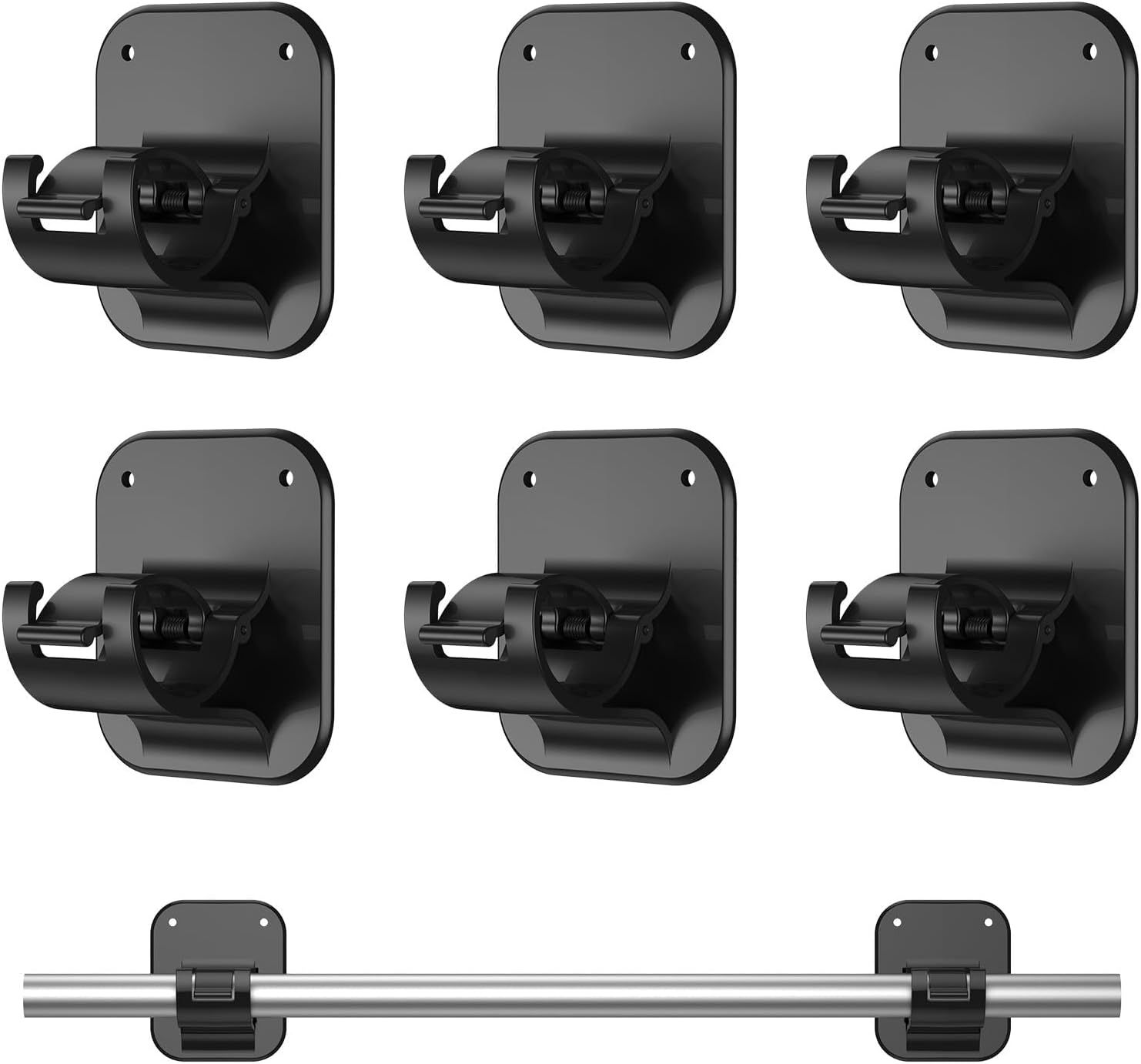 6 PCS Apartment Dorm Decor Curtain Rod Brackets