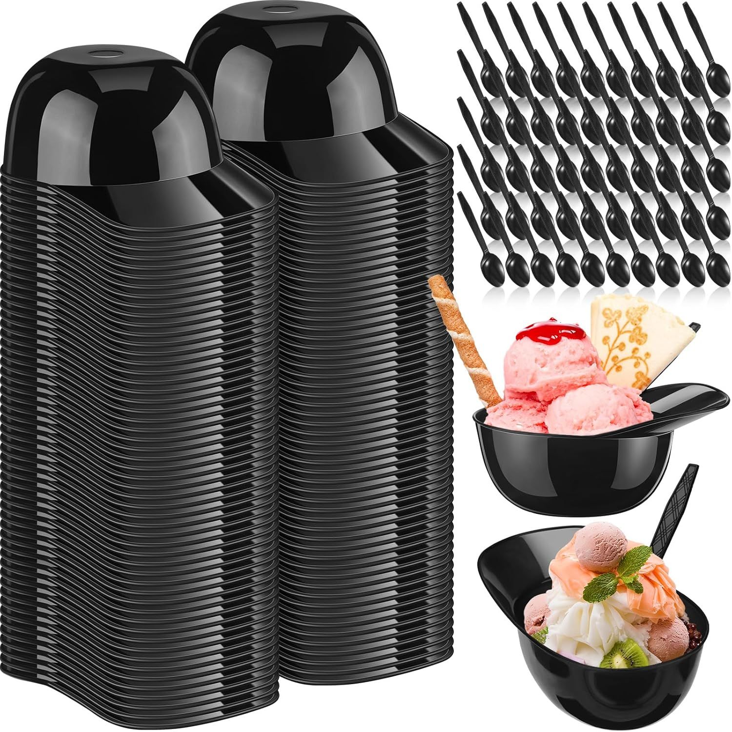 Baseball Helmet Bowl with Spoons 8 oz