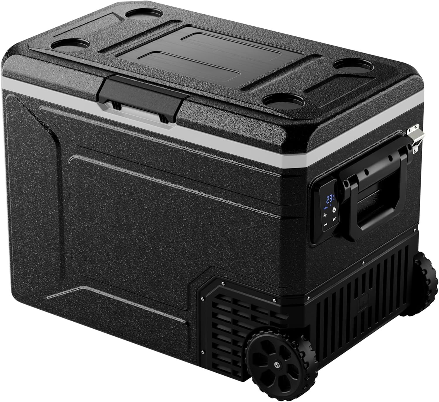 EKOJUCE 12V Refrigerator, 85 Quart Electric Cooler