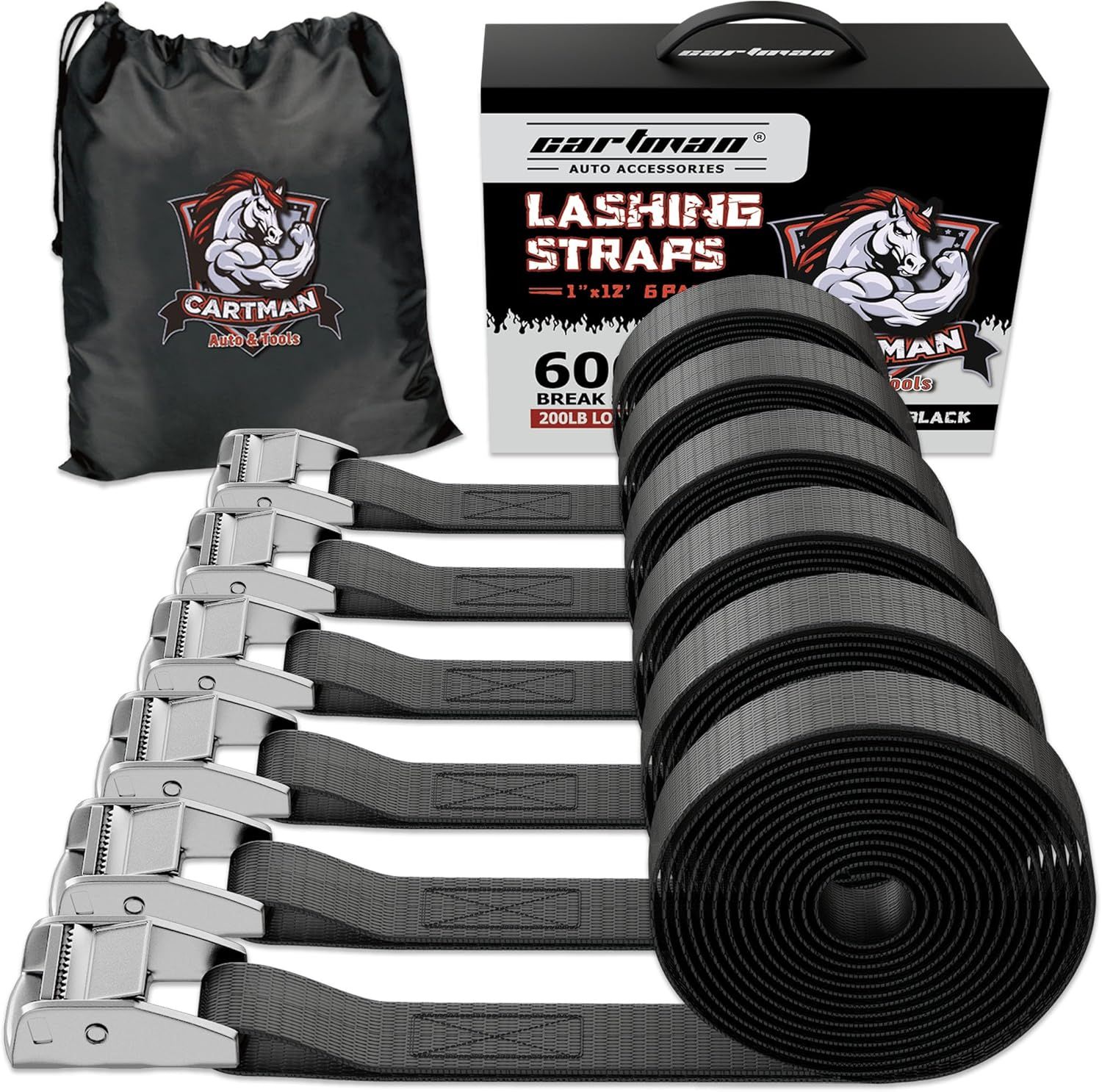 Cartman 1" x 12' Lashing Straps