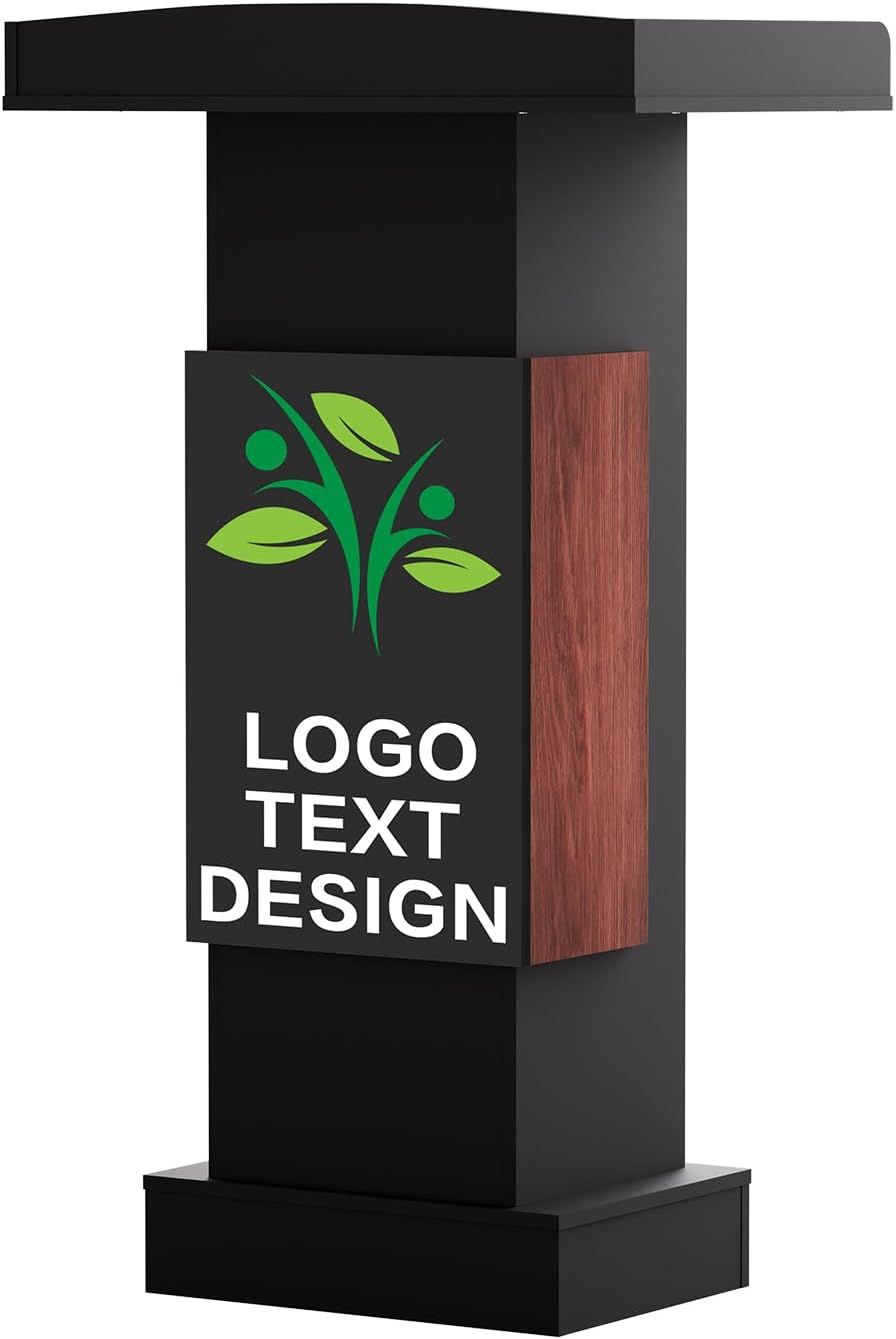 Customizable Logo &amp; Text Podium Stand