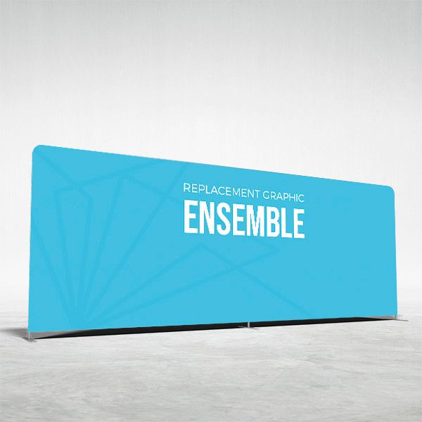 20ft Helium by Ensemble Tension Fabric Display - Replacement Graphic