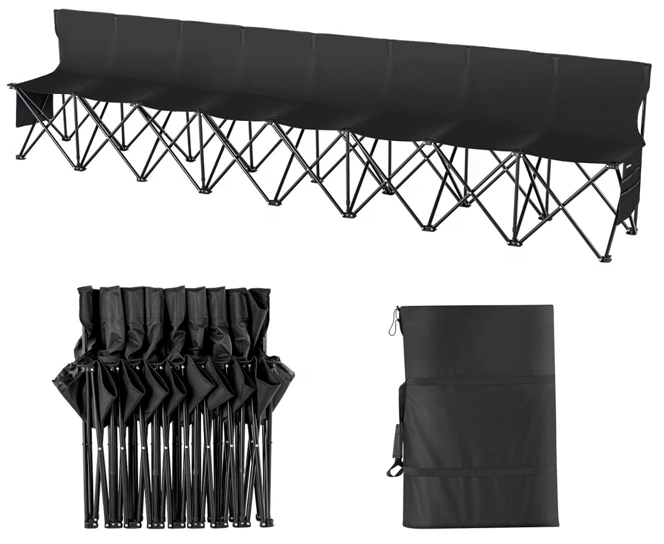 Portable Folding 8-Seat Bench