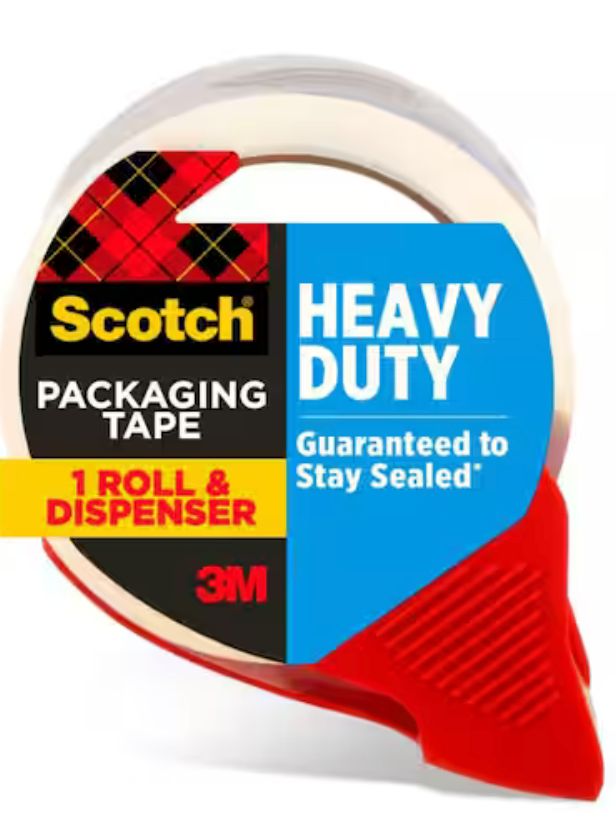 1.88 in. x 54.6 yds. Heavy Duty Shipping Packaging Tape with Dispenser