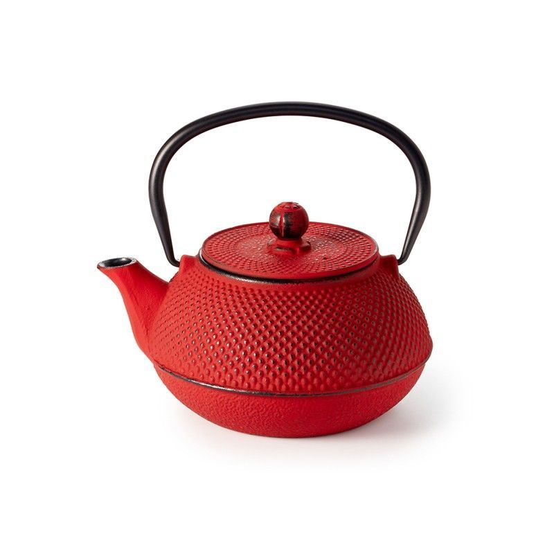en fonte pointille rouge