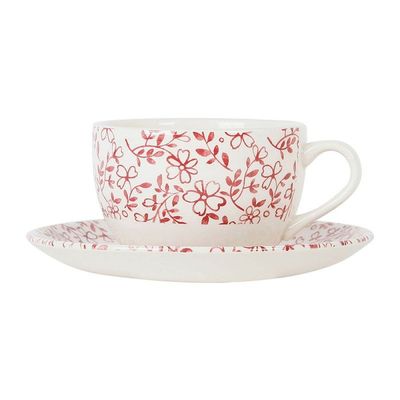 Tasse à thé Dorset bordeaux