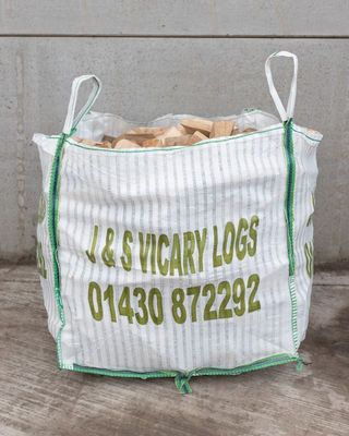 1 Cubic Metre Bag of 38cm Ready to Burn Hardwood Logs
