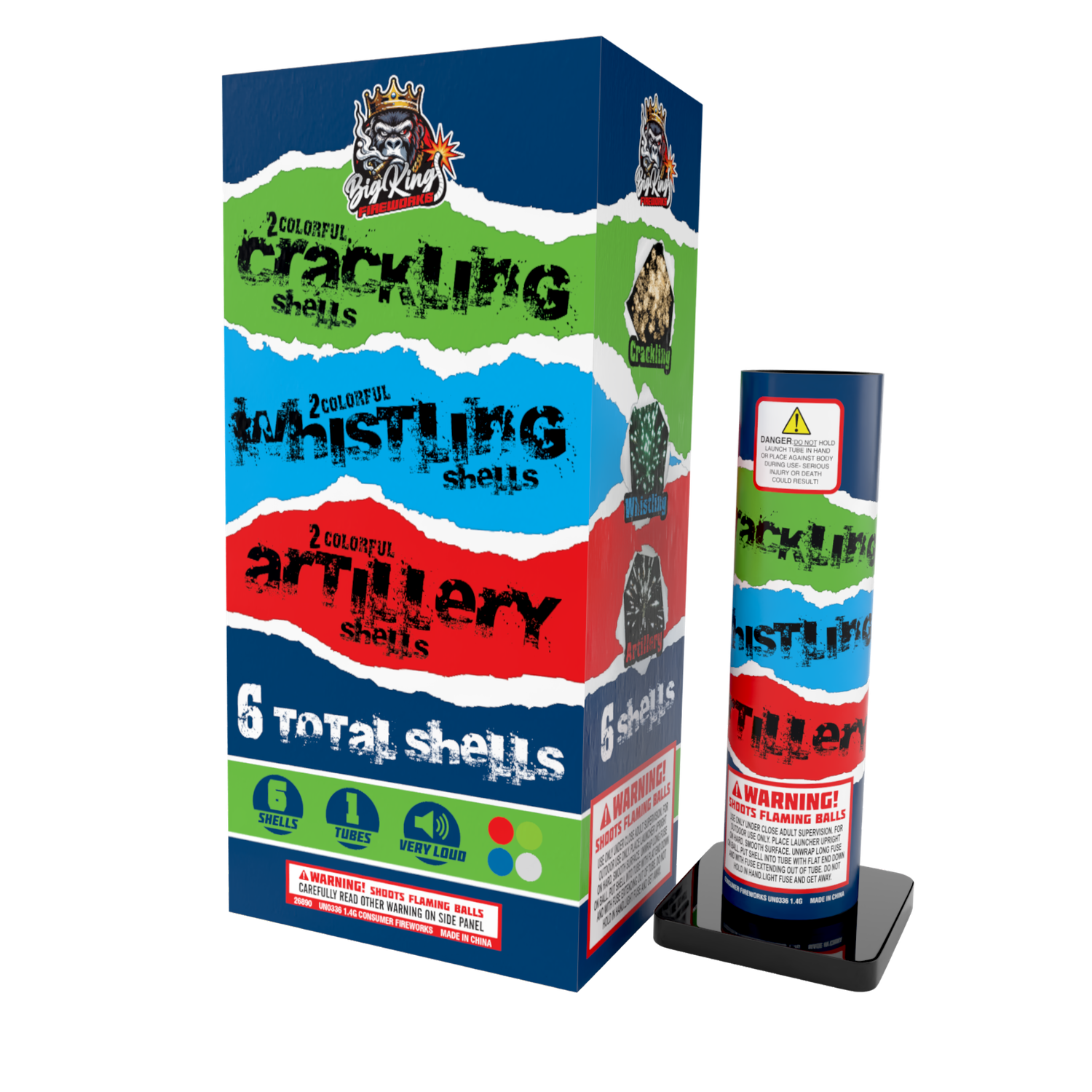 3 PACK ASSORTED ARTILLERY C/W/A