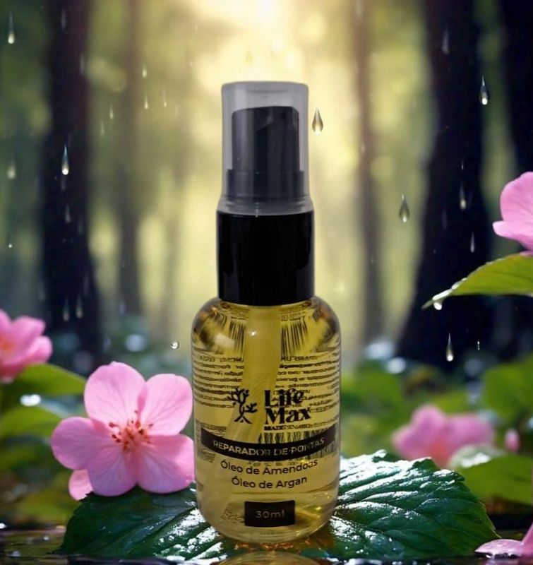 REPARADOR DE PONTAS - ÓLEO DE ARGAN - ÓLEO DE AMÊNDOAS - 30 ml