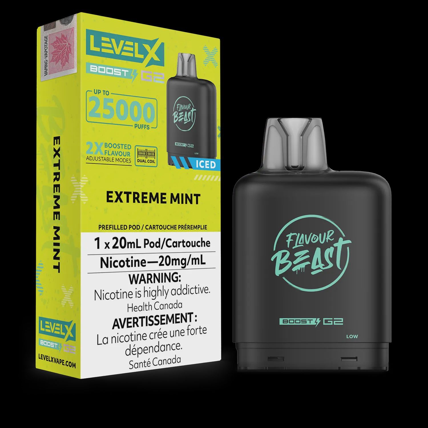 LEVEL X BOOST POD, Flavor: Extreme Mint