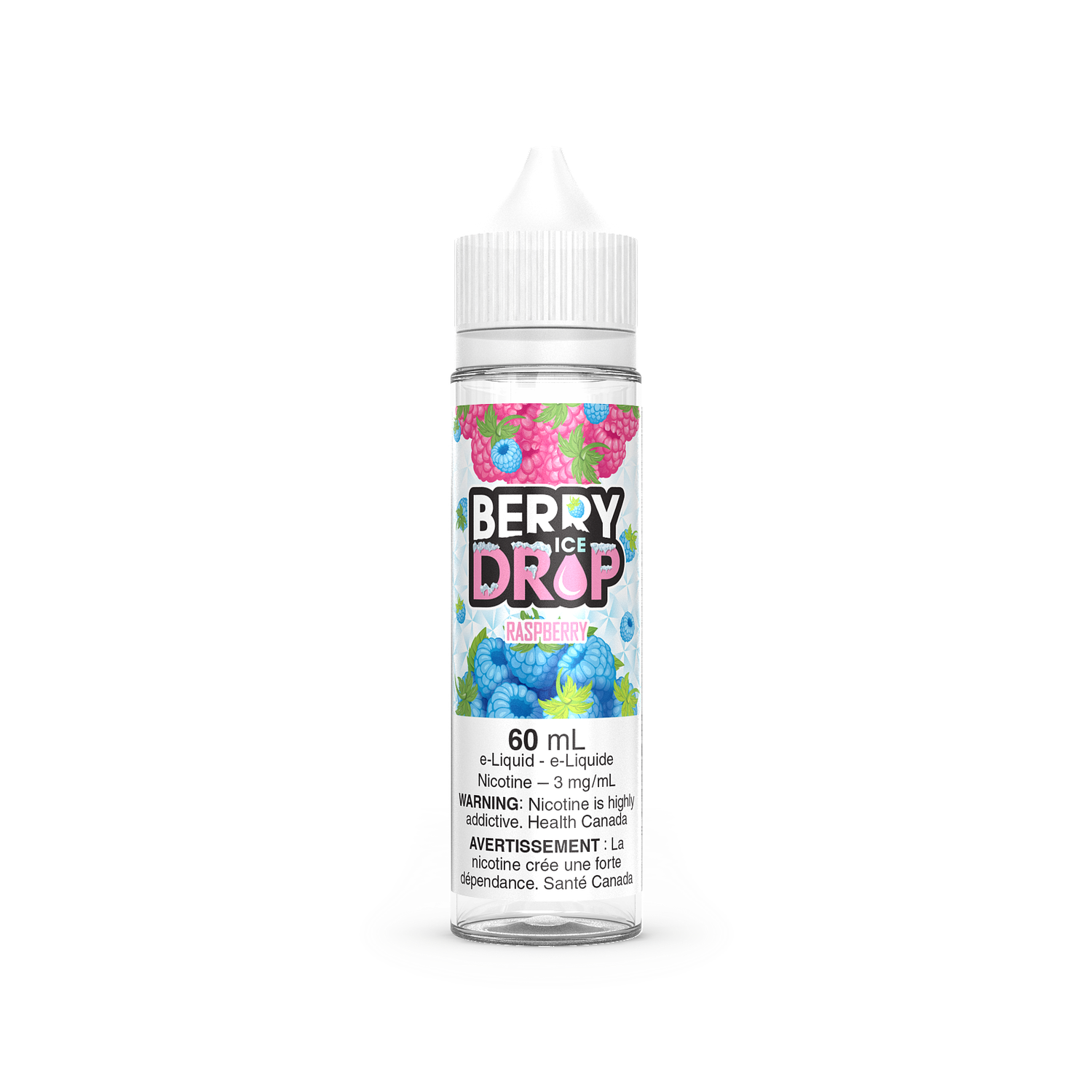 Berry Drop Iced, Flavor: Raspberry Ice, MG: 3MG
