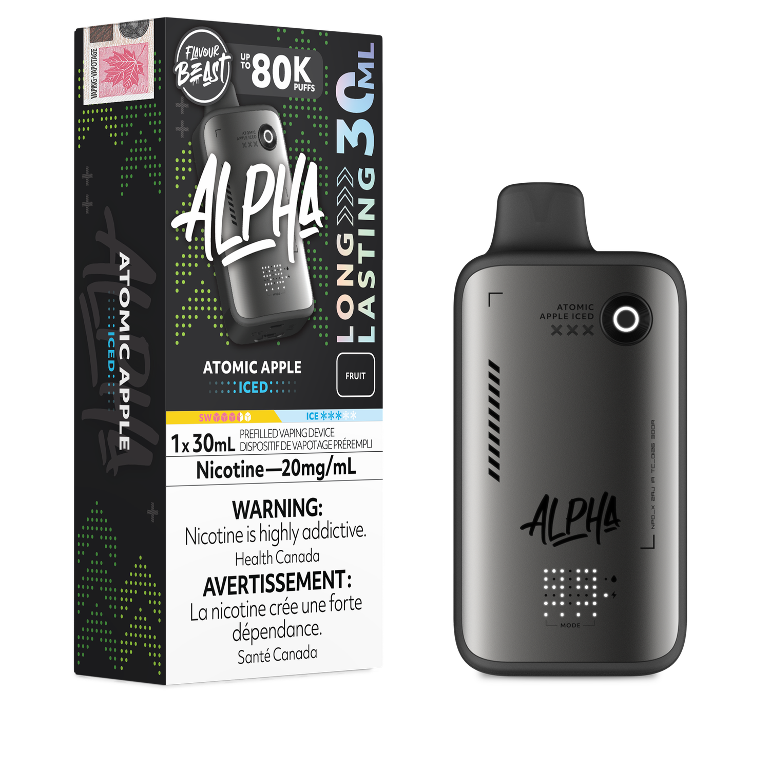 Flavour Beast Alpha 80k, Flavour: Atomic Apple