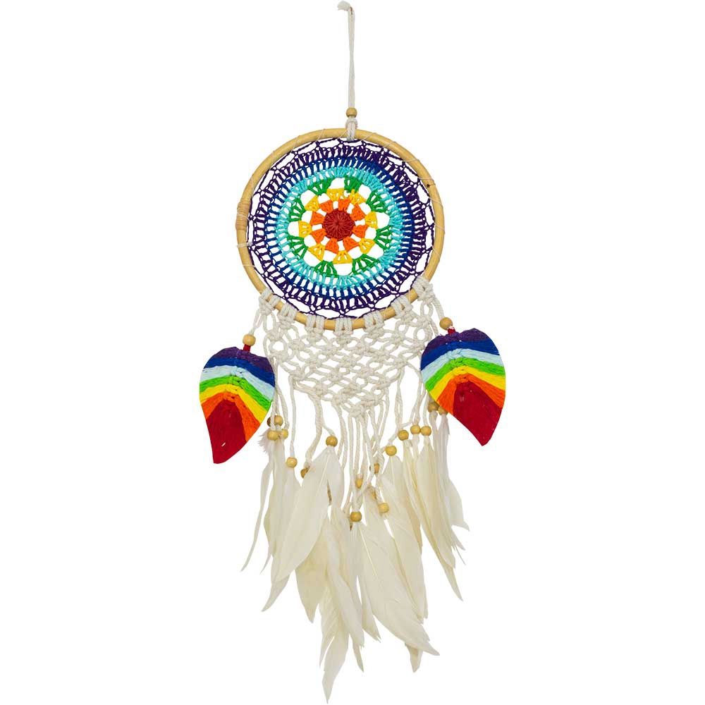 6.5&quot; Woven Chakra Macrame Dreamcatcher
