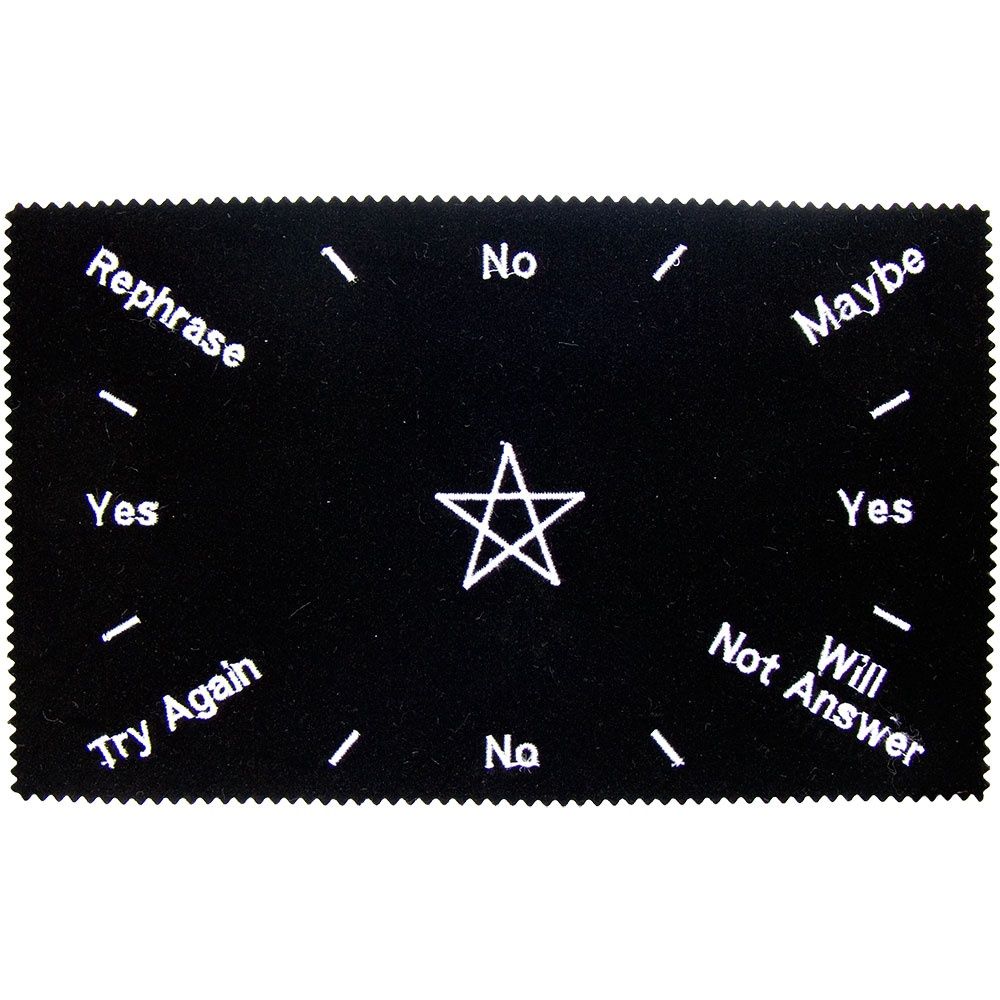 Blk Velvet Mat Pendulum 11.5&quot;x7&quot;