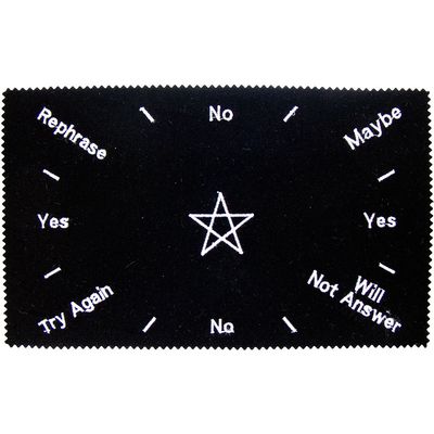 Blk Velvet Mat Pendulum 11.5&quot;x7&quot;