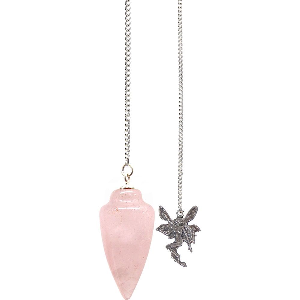Rose Quartz + Fairy Pendulum