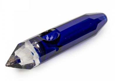 Cobalt Crystal Pipe w/Dichro Tip