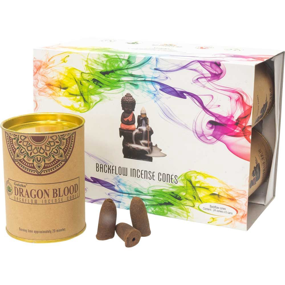 Goloka Dragon Blood Backflow Incense Cones