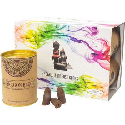 Goloka Dragon Blood Backflow Incense Cones