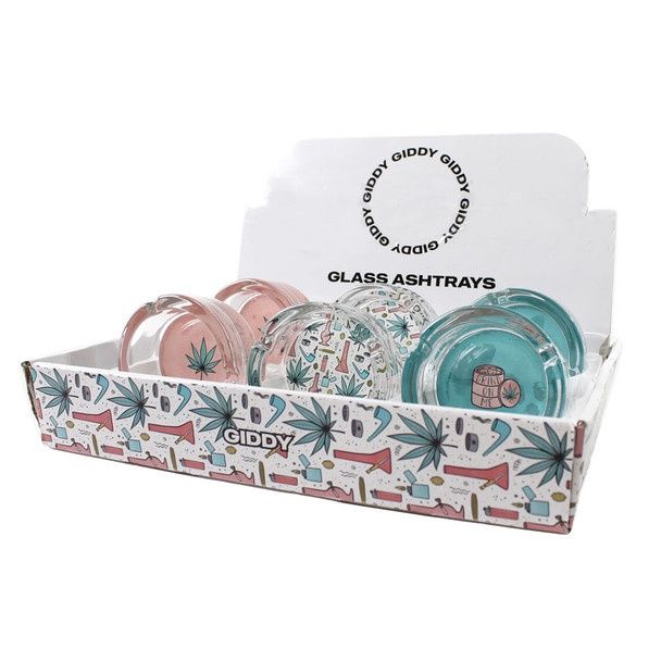 Giddy 3&quot; Glass Ashtray