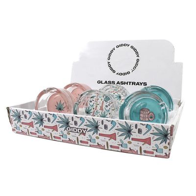 Giddy 3&quot; Glass Ashtray
