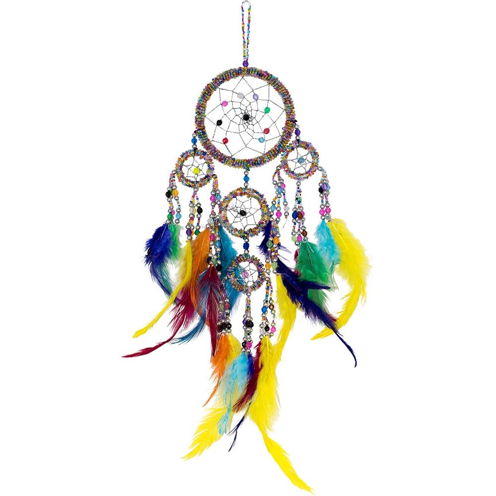 3.5&quot; Multicolour Beaded Dreamcatcher