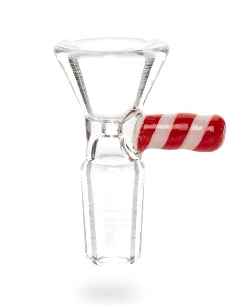 Red Eye Glass Candy Stripe Bowl