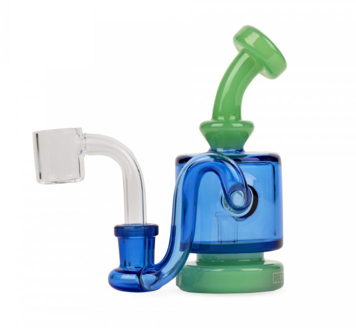 Red Eye Glass 4&quot; Mini Rig W/3 Hole Perc