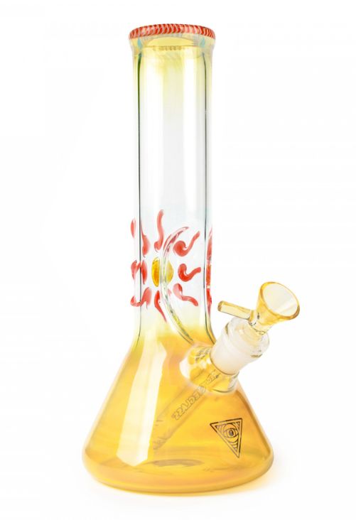 Red Eye Glass 9&quot; Sun Tube Beaker Base w/ Ice