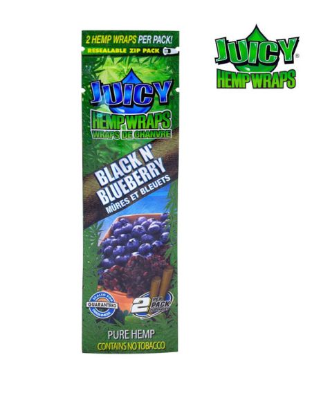 Juicy Jay&#39;s Hemp Wraps, Flavour: Black N Blueberry
