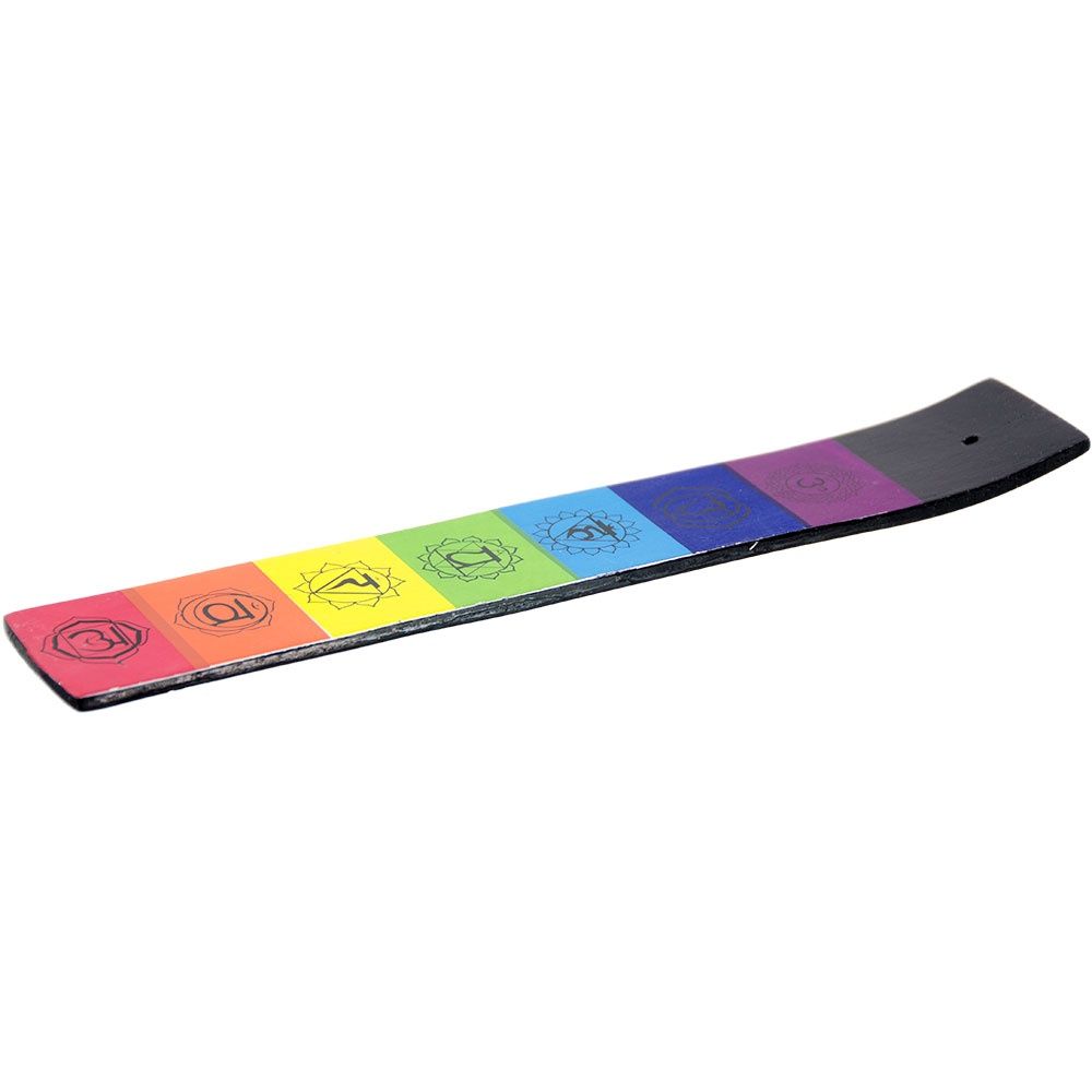 10&quot; 7 Chakras Wood Incense Burner
