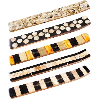 10&quot; Wood &amp; Bone Incense Burner