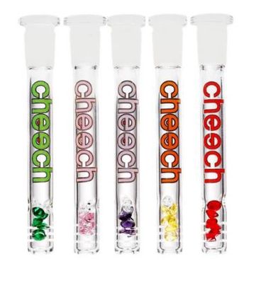 Cheech Glass 4.5” Colored Downstem W/ Beads
