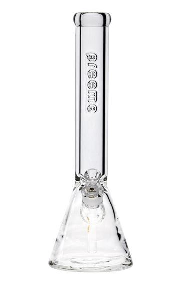 Preemo 16&quot; 9mm Clear Embossed Logo Beaker