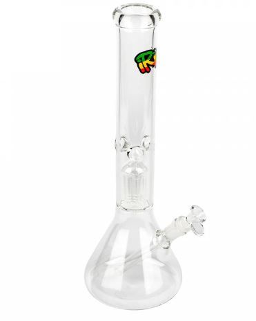 iRie 16&quot; Clear Jammer Dual Chamber Beaker Tube 8 Arm Perc