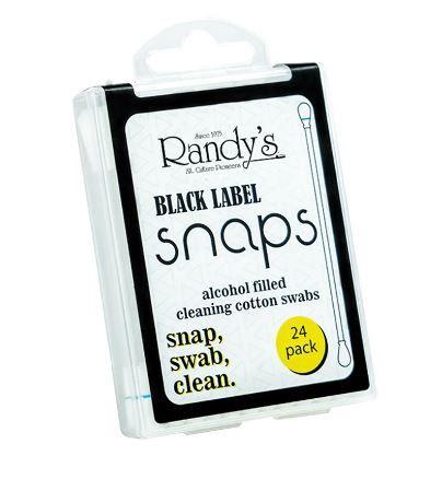 Randy&#39;s Black Label Snaps Cleaning Swabs
