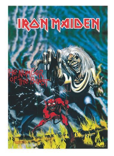 HFL0049 Iron Maiden Number of the Beast Flag