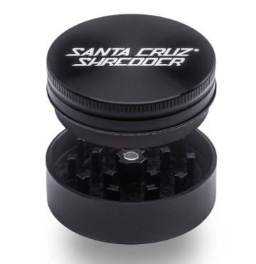 Small Anodized Santa Cruz Shredder 1.5&quot; 2pc, Colour: Black